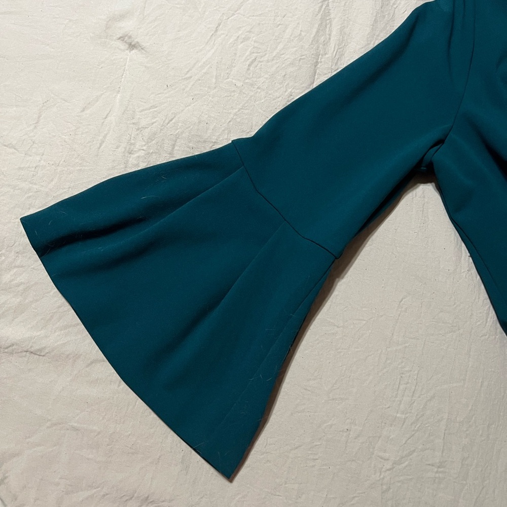 Eliza J Teal Long Sleeve Dress - Picture 4 of 4